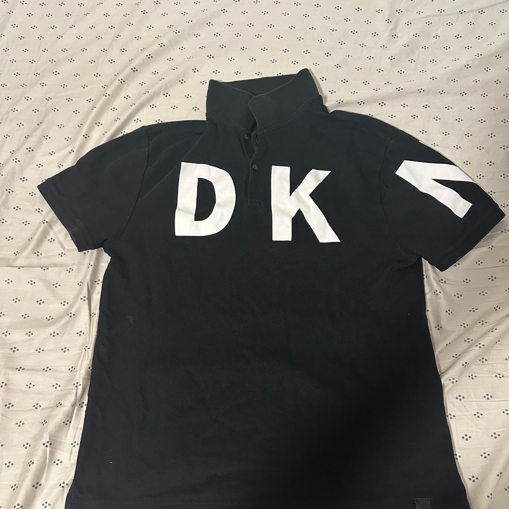 DKNY Black Polo Shirt